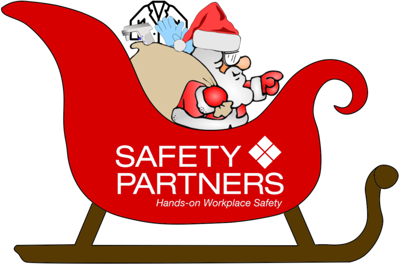 Safety Santa - Santa Claus With Gifts Clipart (1024x559), Png Download