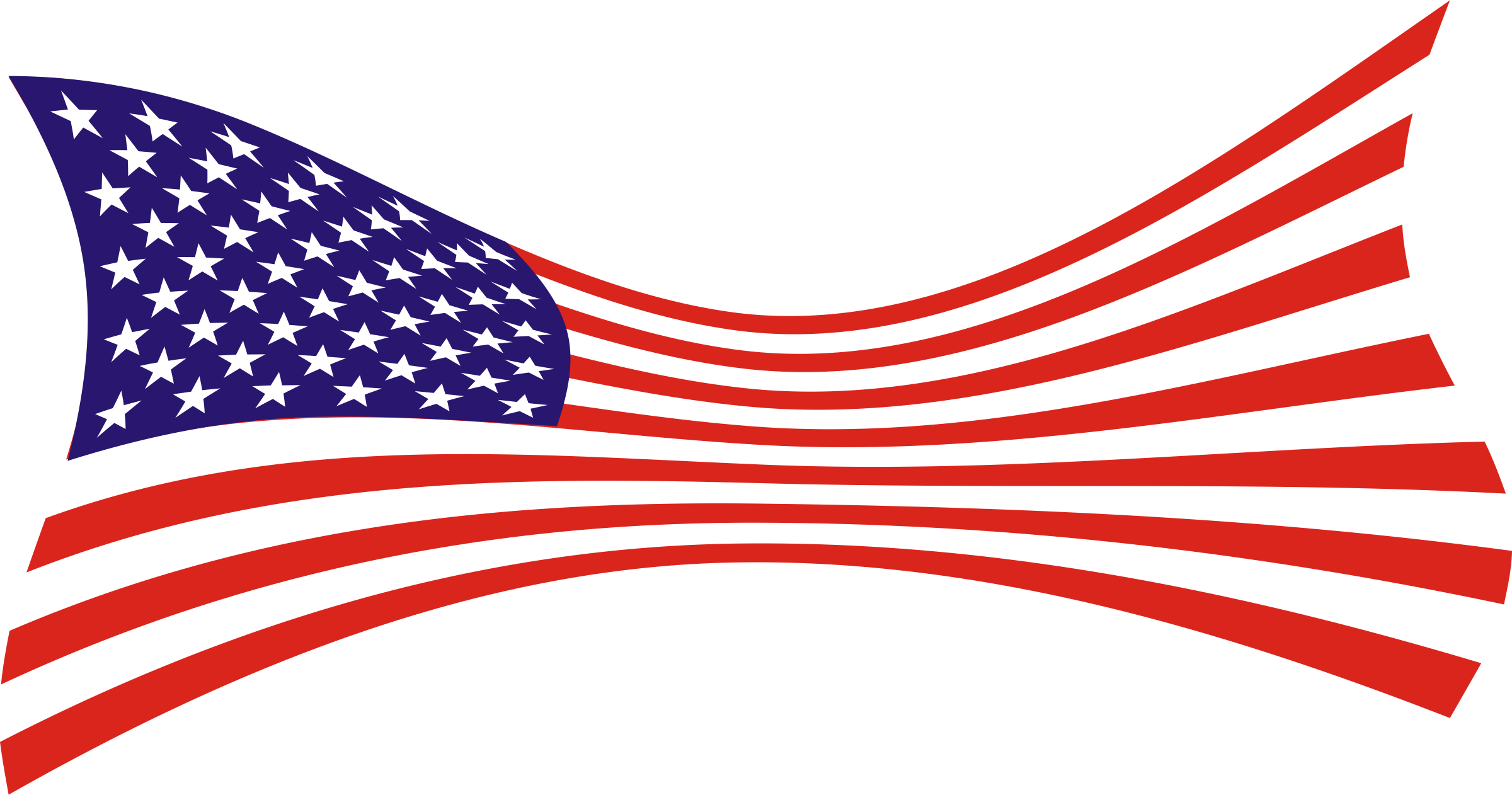Big Image - Flag Of The United States Clipart (2400x1262), Png Download