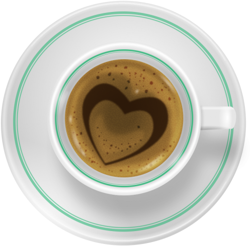 Coffee Cup - Circle Clipart (866x650), Png Download