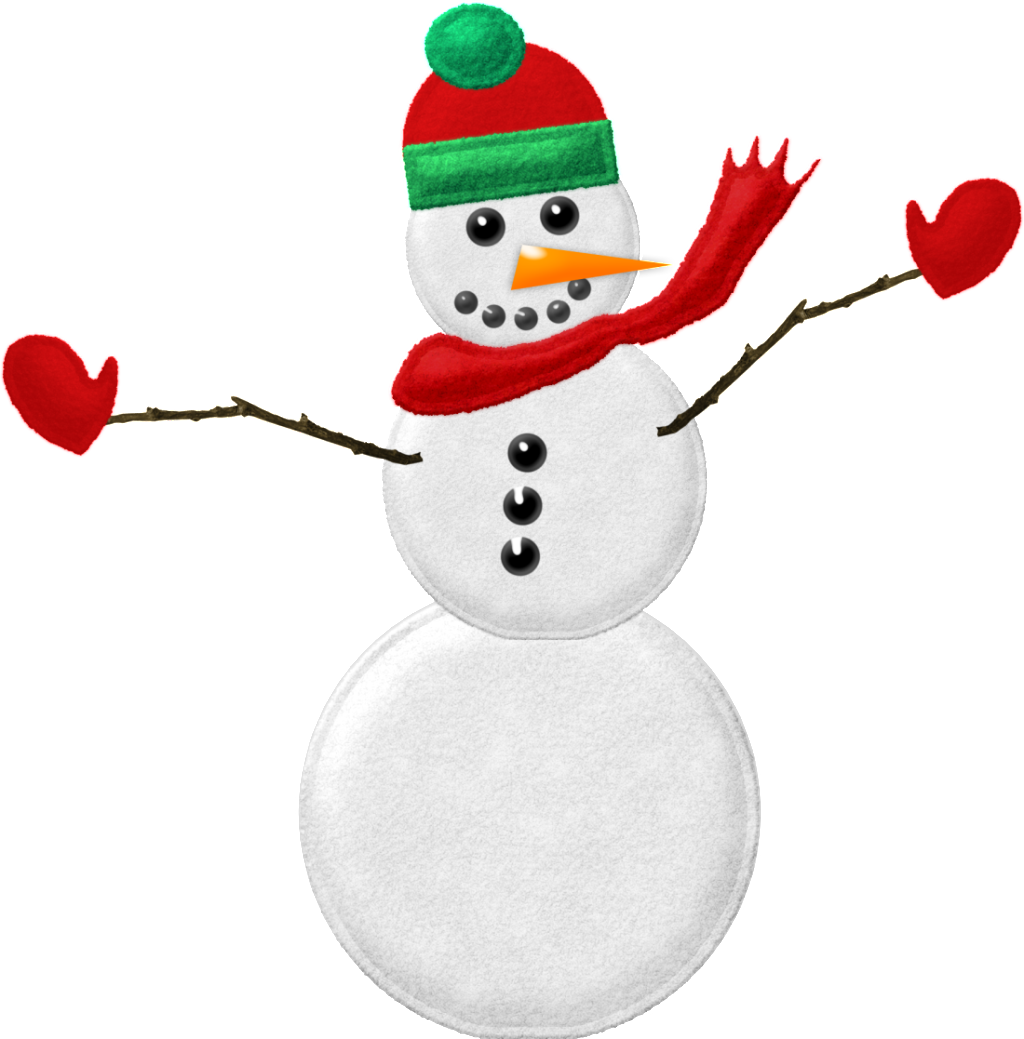 Transparent Red Classic Snowman Png - Portable Network Graphics Clipart (1024x1039), Png Download