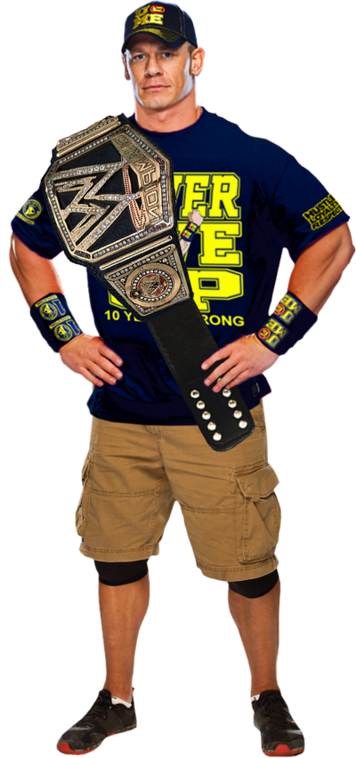 Wwe Champion John Cena - Wwe 2013 John Cena Clipart (400x852), Png Download