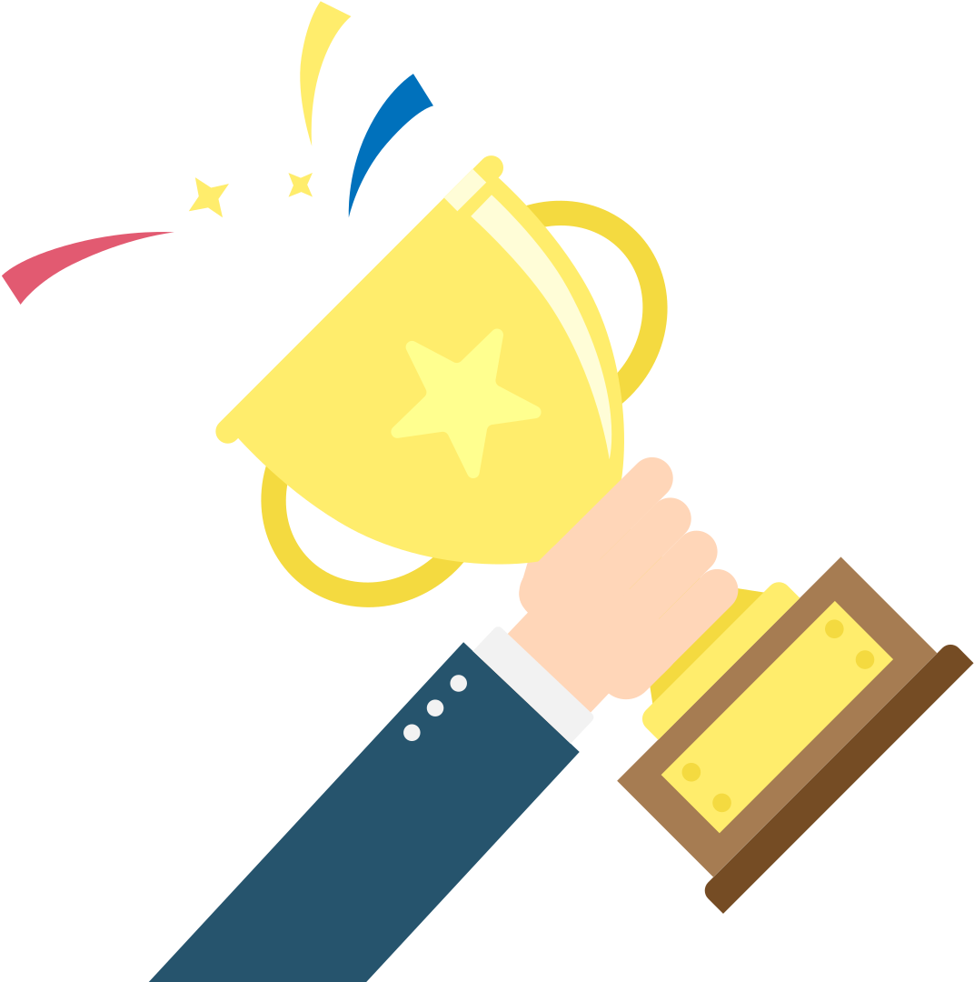 The Trophy Clipart Drawing Pictures Filehand Gesture - Trophy In Hand Gif - Png Download (2000x1125), Png Download