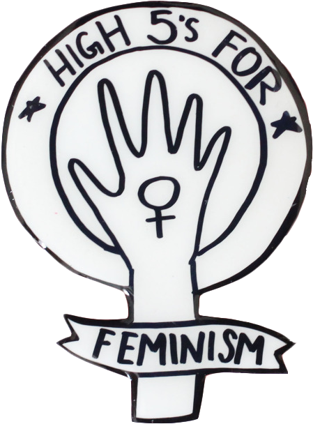 Transparent/sticker Blg Soft Grunge Blg - High 5s For Feminism Clipart (1280x901), Png Download