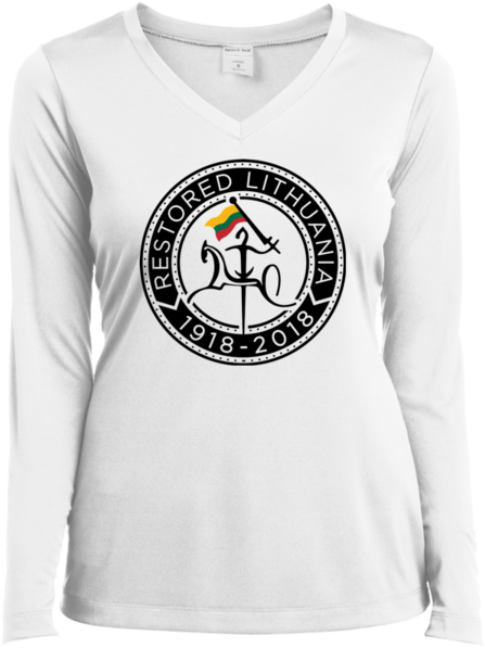 Restored 100 Moterims Long Sleeve Performance - Shirt Clipart (600x600), Png Download