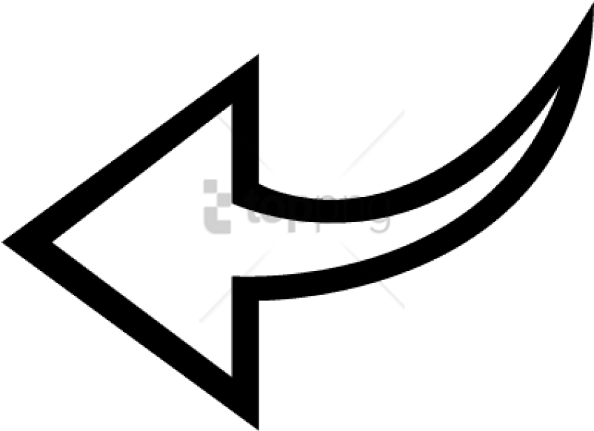 Free Png Download White Arrow Back Png Images Background - White Arrow Png Left Clipart (850x617), Png Download