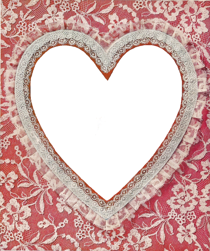 Leaping Frog Designs - Vintage Heart Frame Png Clipart (838x1000), Png Download