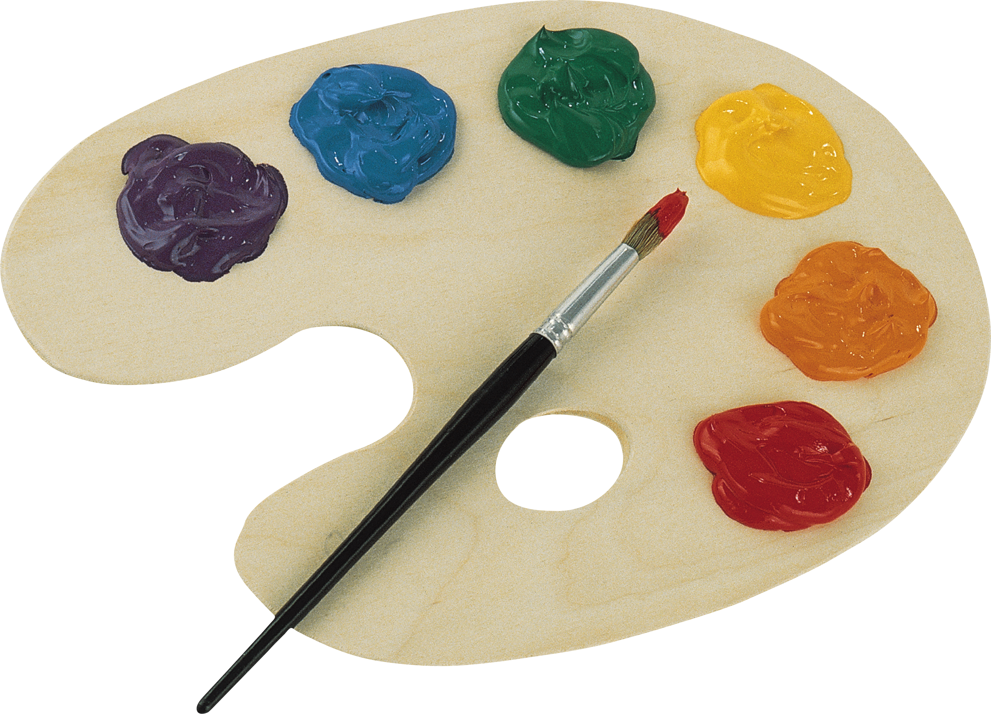 Palette Png - Real Paint Pallet Clipart (3280x2364), Png Download