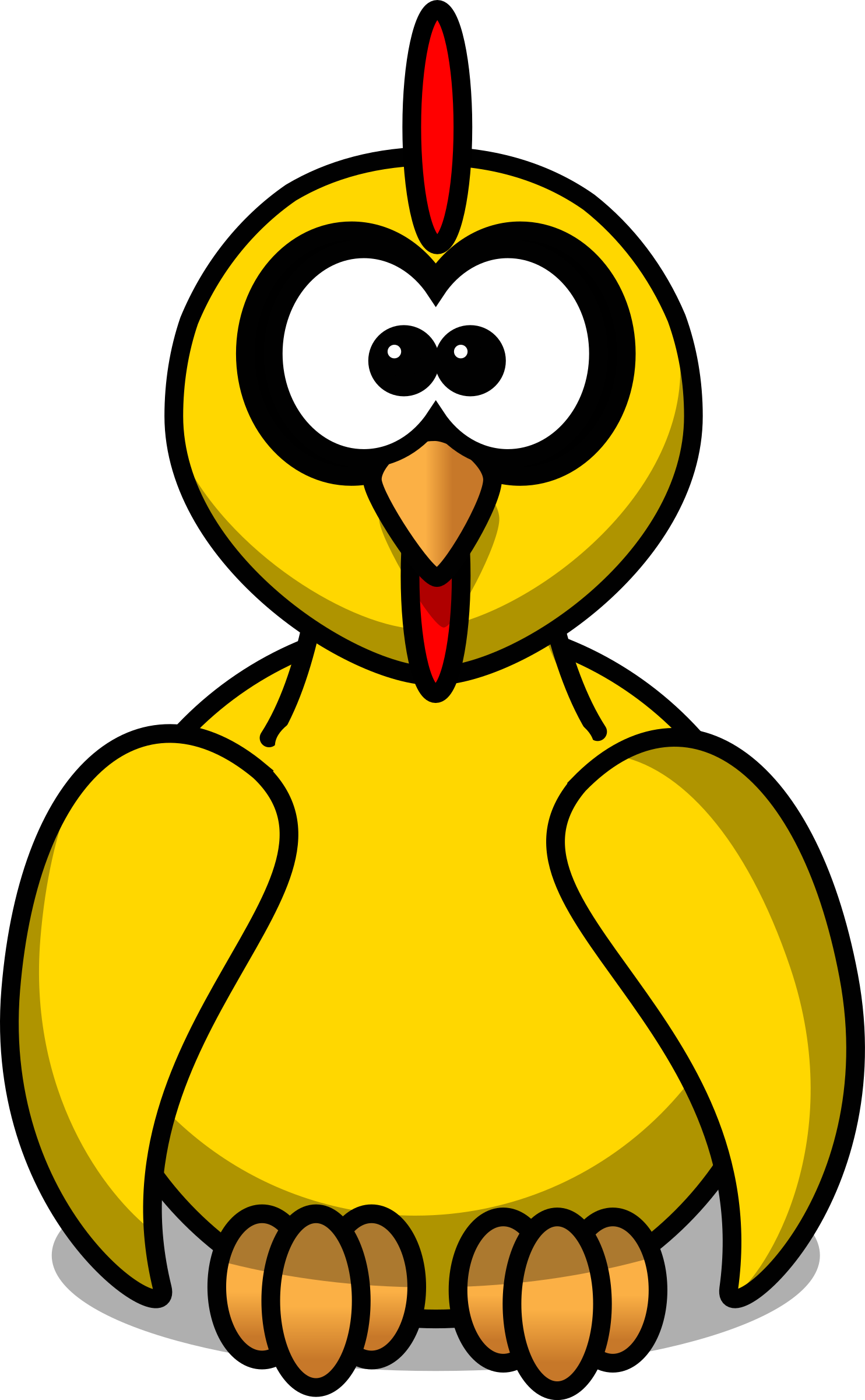Big Image - Cartoon Chick Clip Art - Png Download (1484x2400), Png Download