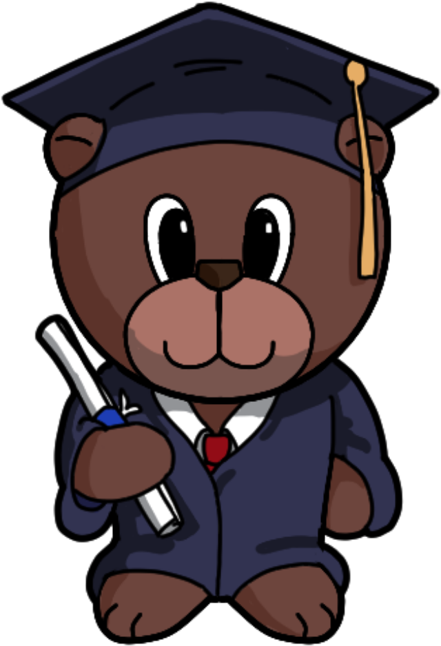 Graduation Bear Png - Graduation Clip Art Bear Transparent Png (729x1002), Png Download