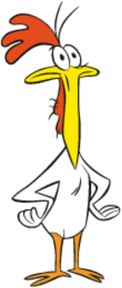 Cow And Chicken - Cow And Chicken Png Clipart (429x1010), Png Download