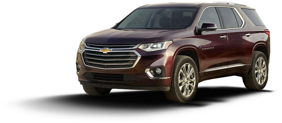 2018 Red Chevy Traverse - 2018 Chevy Traverse Colors Clipart (1016x439), Png Download