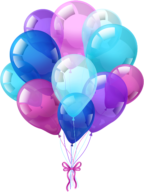 Birthday Belloons Images Png - Birthday Balloon Vector Png Clipart (480x640), Png Download