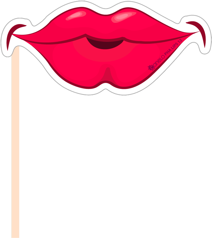 Booth Props Lips Png , Png Download - Science Photo Booth Props Printable Clipart (680x765), Png Download