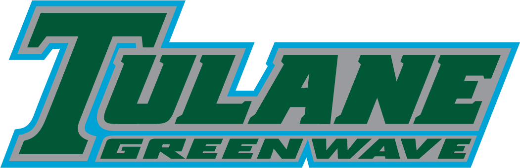 Tulane Green Wave Wordmark - Tulane Athletics Logo Png Clipart (1051x341), Png Download