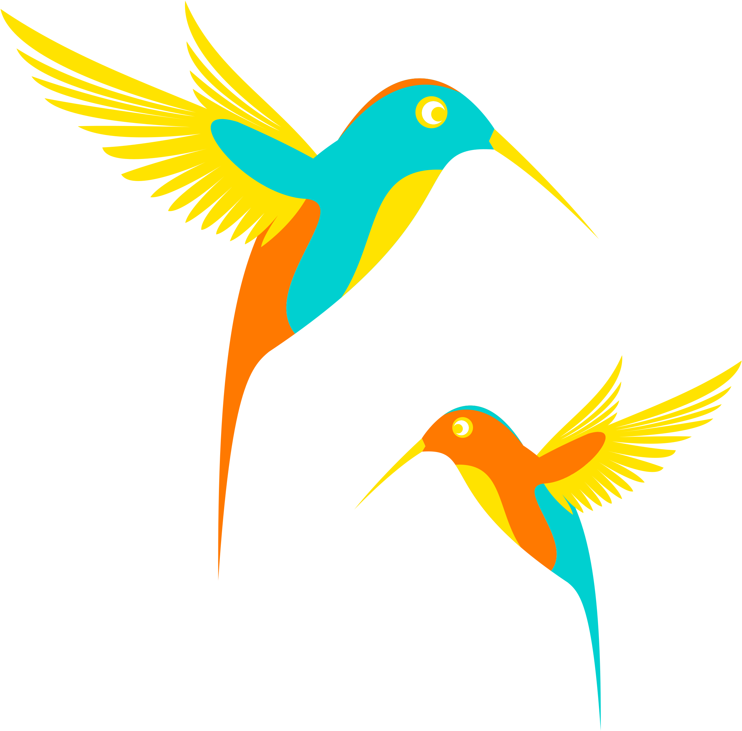 This Free Icons Png Design Of Colibri Birds Clipart (2400x2400), Png Download