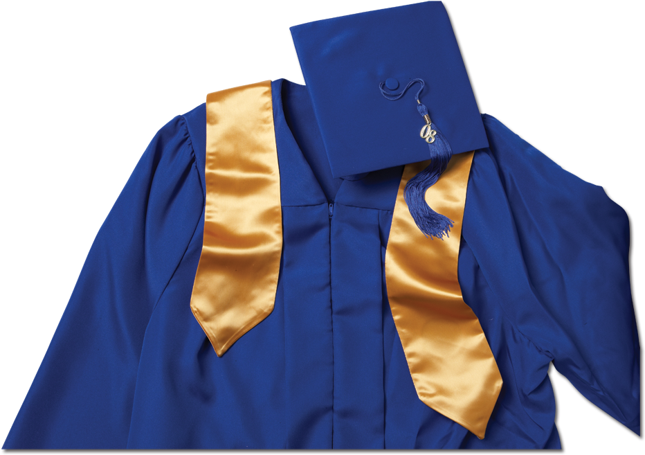 992 X 700 17 Jostens Cap And Gown Clipart Large Size Png Image PikPng