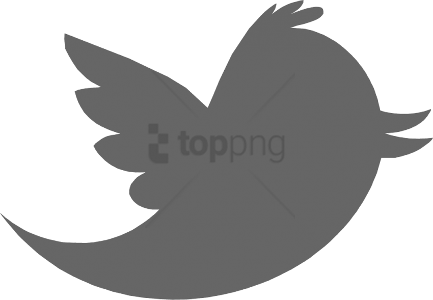 Free Png Download Twitter Logo Gray Png Images Background - Twitter Logo Transparent Grey Clipart (850x589), Png Download