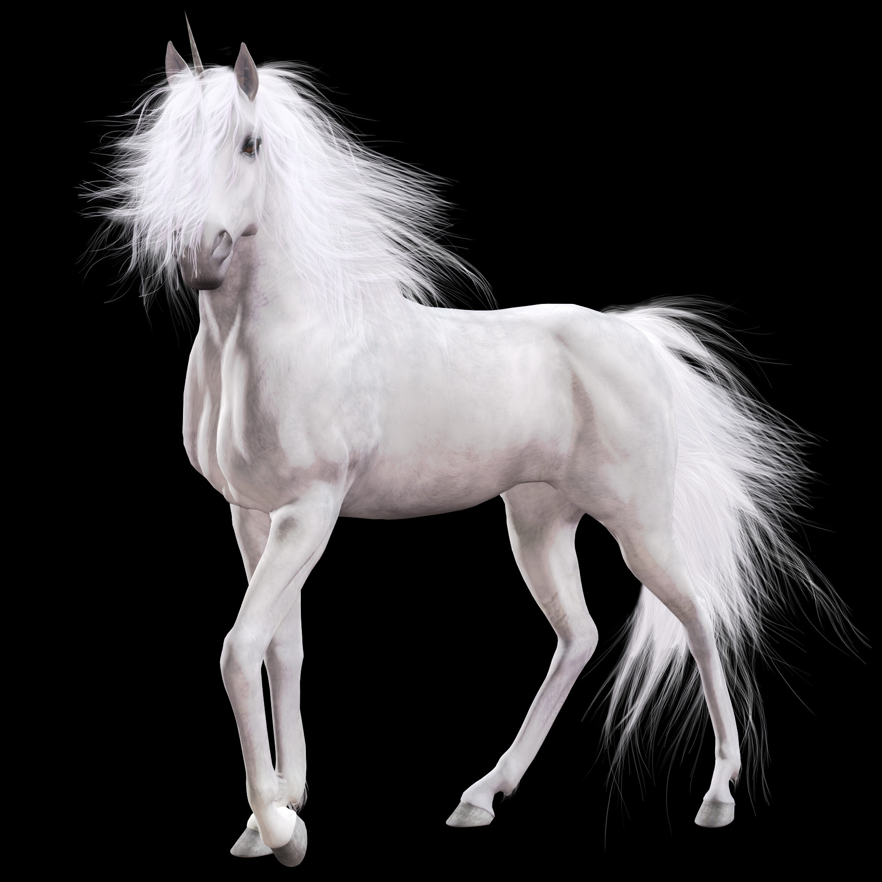 Unicorn Png Images - Stallion Clipart (1750x1750), Png Download