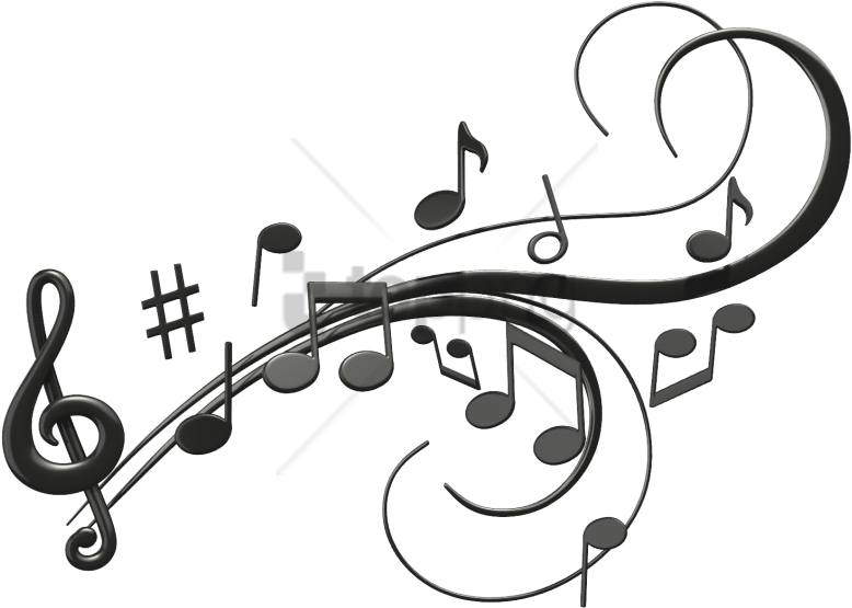 Free Png Download Music Notes Png Clipart Png Images - Music Notes Illustrations Png Transparent Png (850x585), Png Download