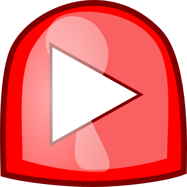 Red Play Button Svg Clip Arts 600 X 599 Px - Png Download (600x599), Png Download