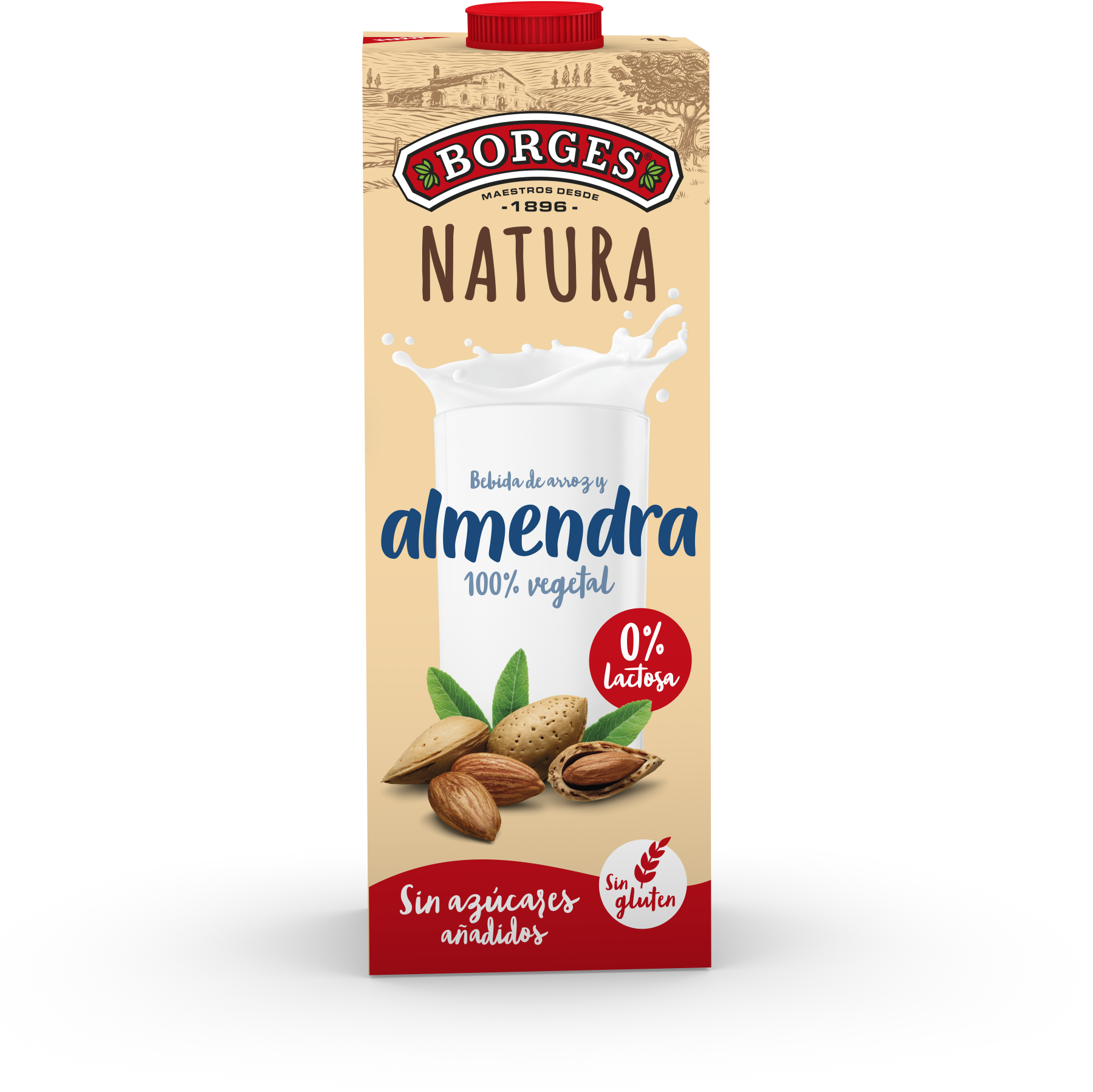 Bebidas Vegetales Bebida De Almendra - Natura Borges Clipart (2000x2000), Png Download