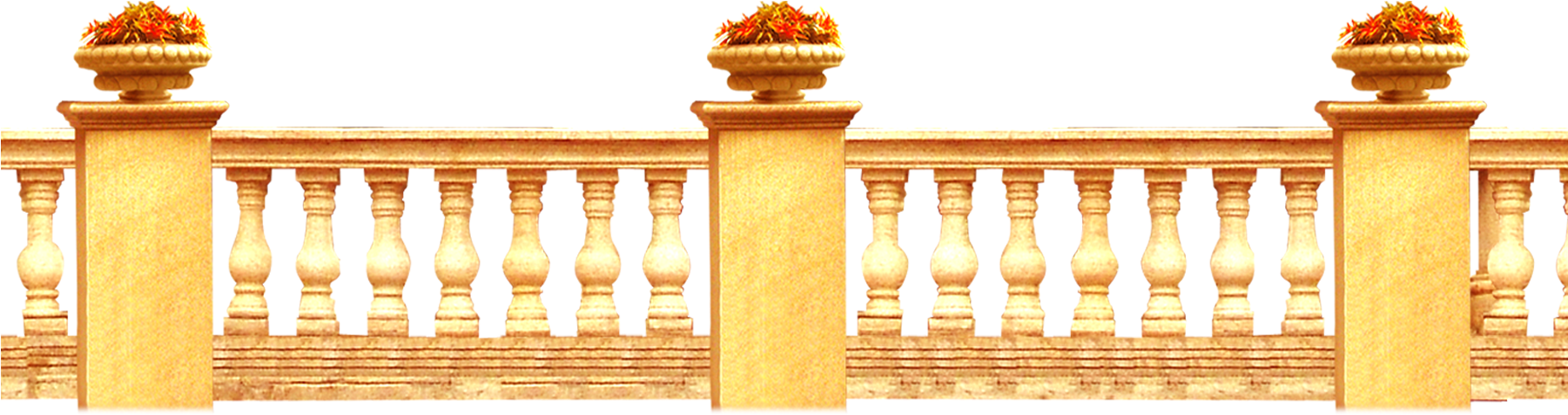 Column Deck Railing Stone Baluster Clipart (1800x1000), Png Download