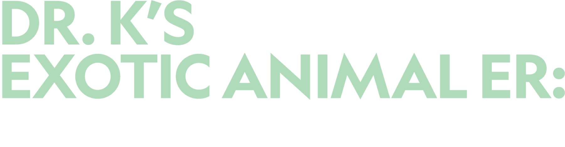 K's Exotic Animal Er Clipart (1801x469), Png Download