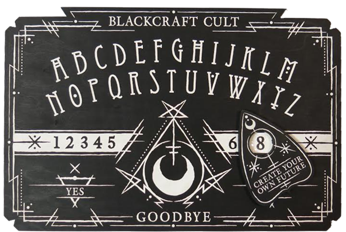 Image Of Blackcraft Spirit Board & Planchette - Blackcraft Cult Ouija Board Clipart (734x498), Png Download