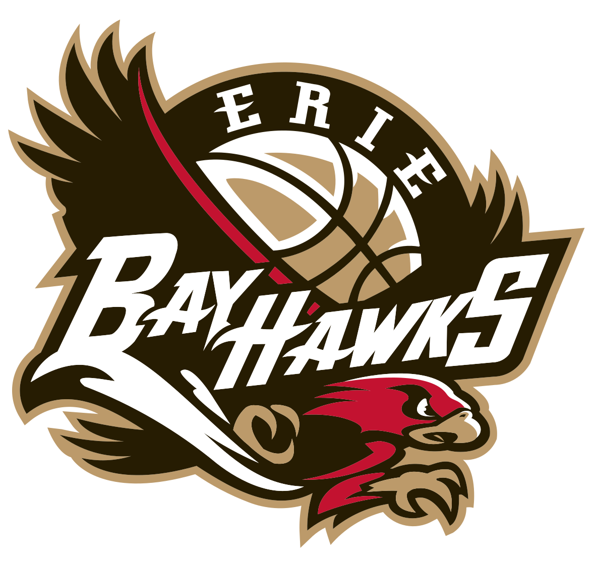 Erie Bayhawks Logo Clipart (1200x1114), Png Download