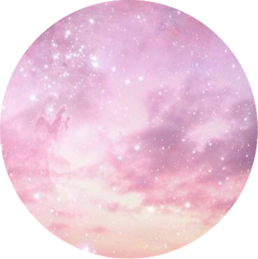 #galaxy #circle #background #stars #sunset #clouds Clipart (1024x1027), Png Download