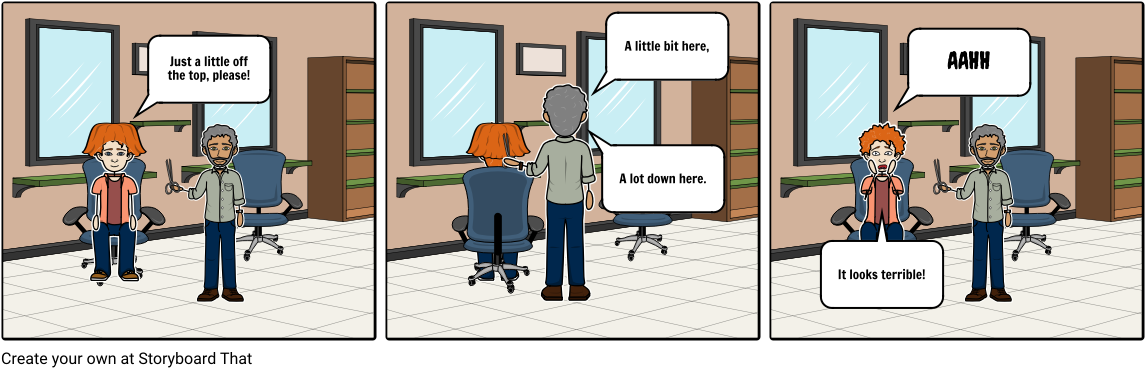 The Bad Haircut Clipart (1164x385), Png Download