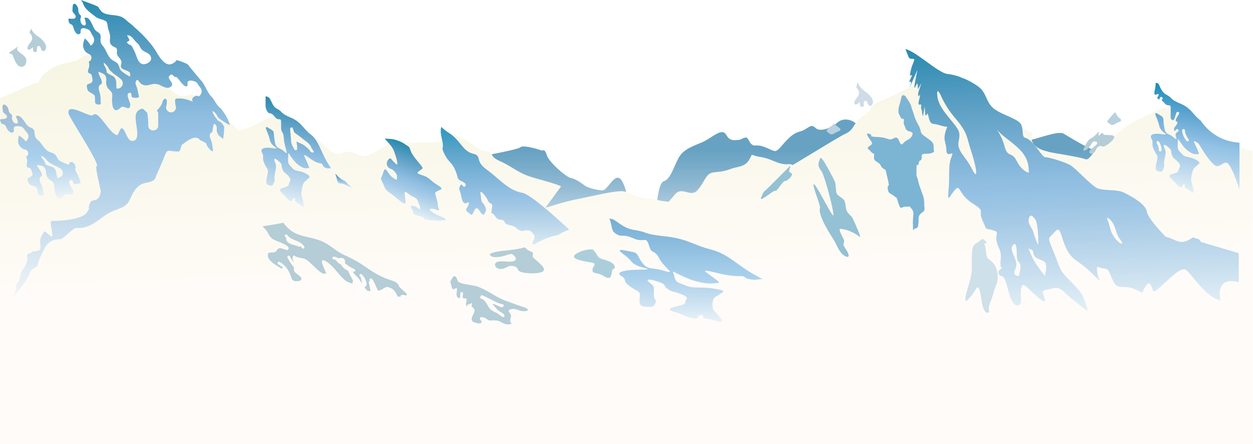 Himalayas Mountain Snow Clip Art - Himalaya Vector - Png Download (2503x888), Png Download