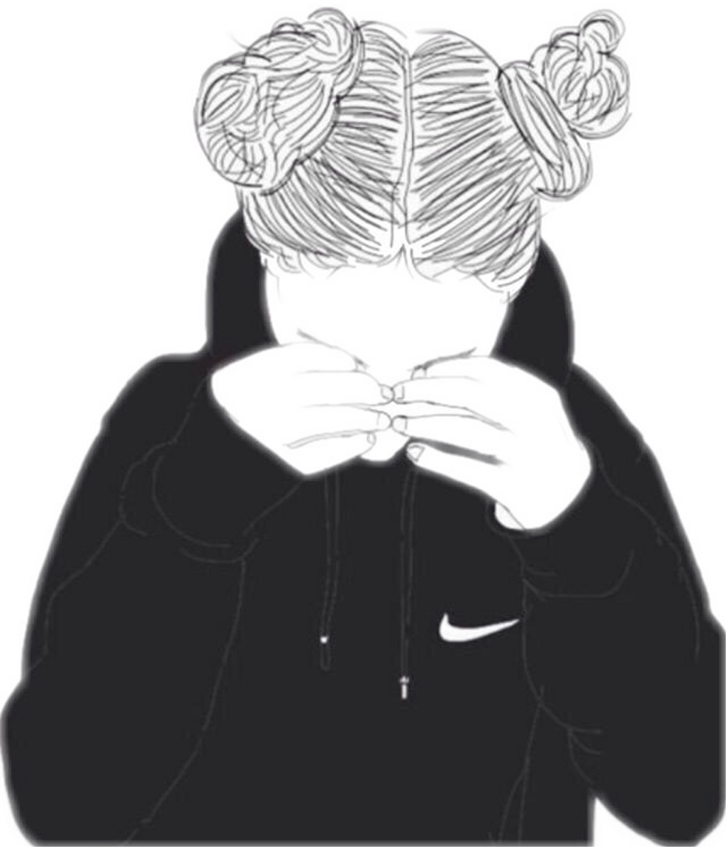 Stickers Sticker Tumblr Tumblrgirl Blackandwhite Nike Nike Girls