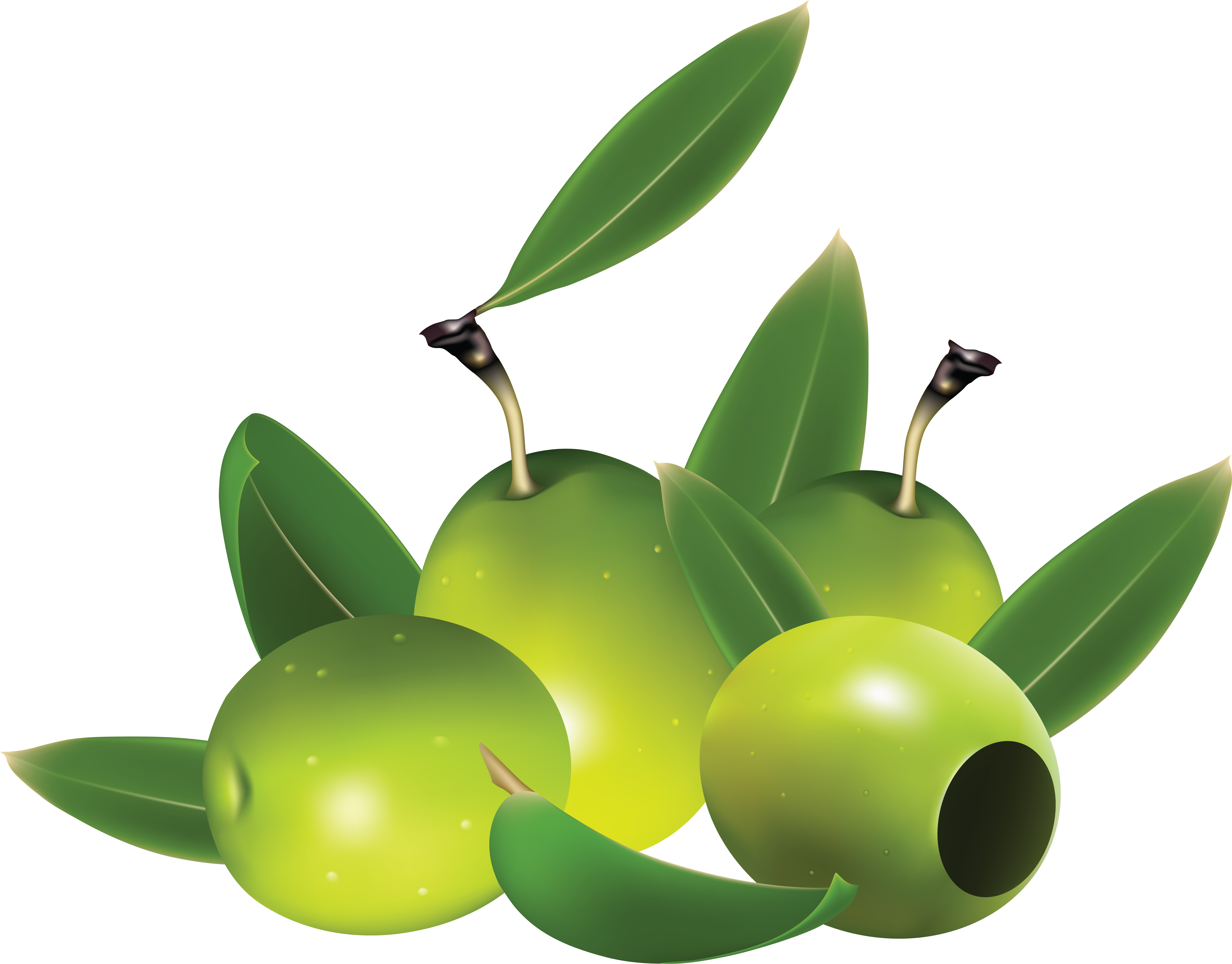Olives - Green Olives Transparent Clipart (6206x4912), Png Download