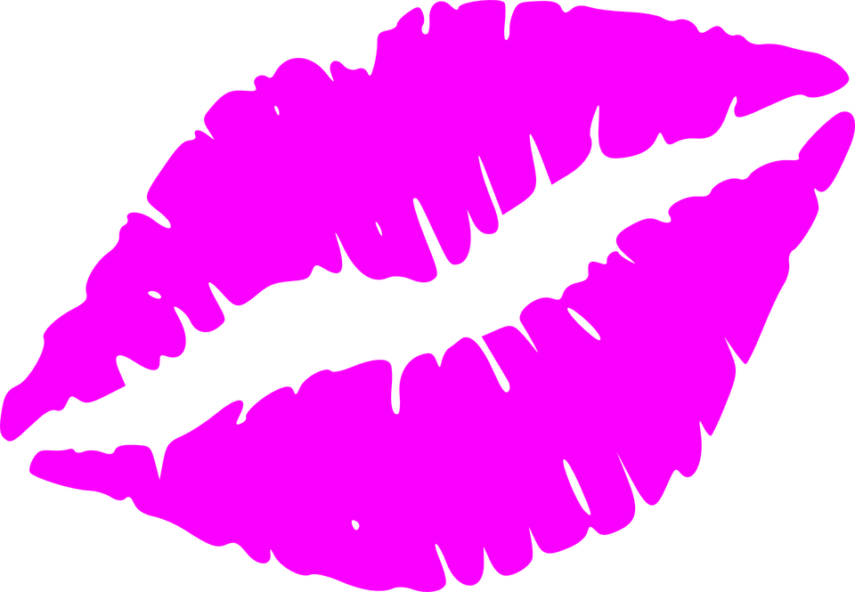 Lipstick Clipart Svg - Lips Clip Art - Png Download (960x665), Png Download