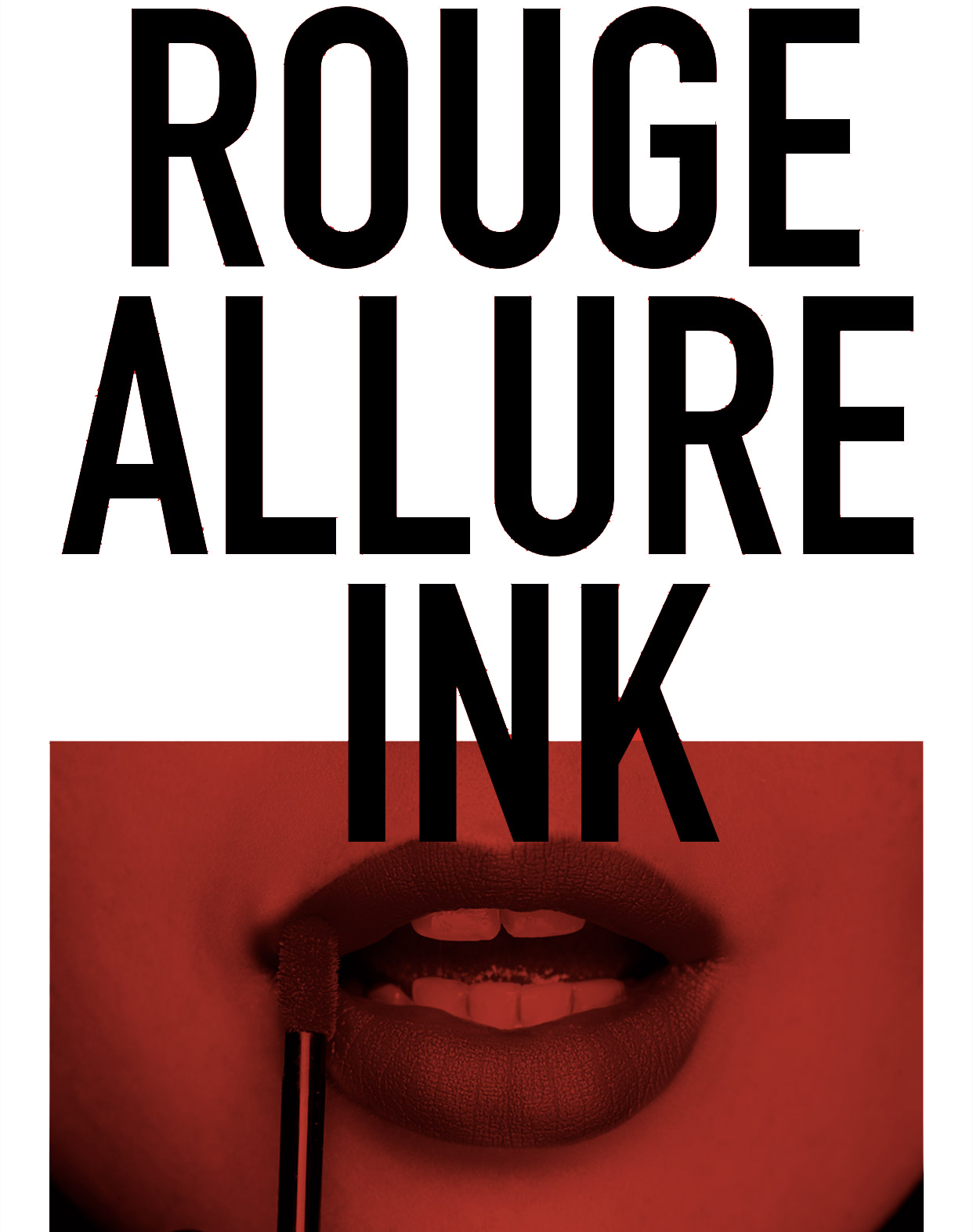 Rouge Allure Ink Is An Intense Lip Ink - Poster Clipart (1242x1572), Png Download