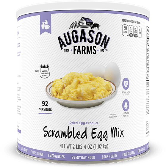 Augason Farms Dried Scrambled Egg Mix Clipart (640x640), Png Download