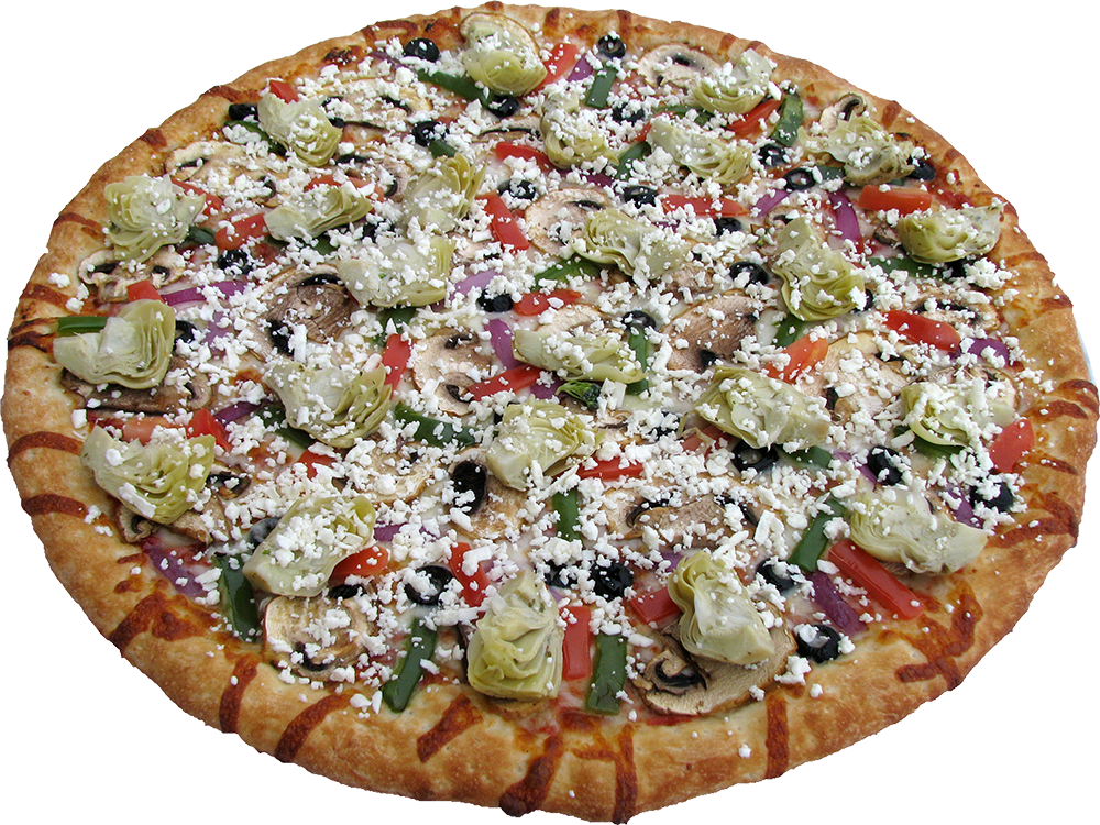 Greek Feta Pizza Clipart (1000x750), Png Download