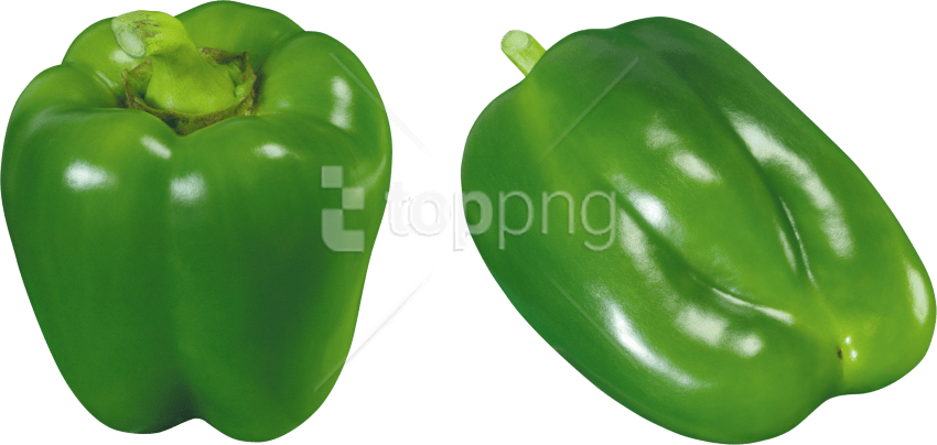 Free Png Download Green Pepper Png Images Background - Green Pepper Png Clipart (850x404), Png Download
