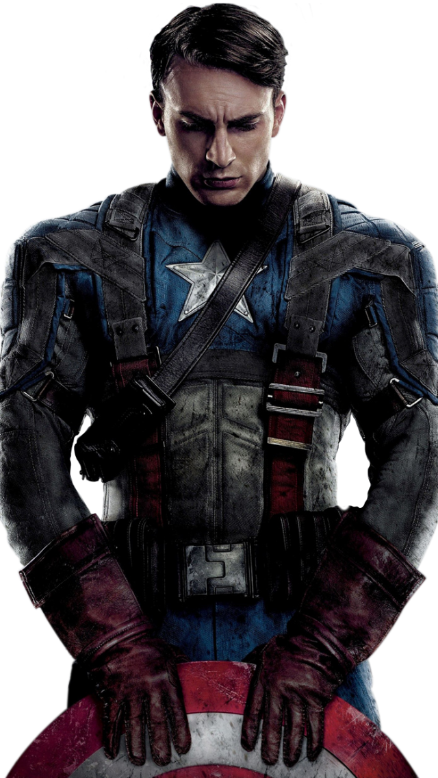 Captain America Png Wallpapers Clipart (640x1136), Png Download