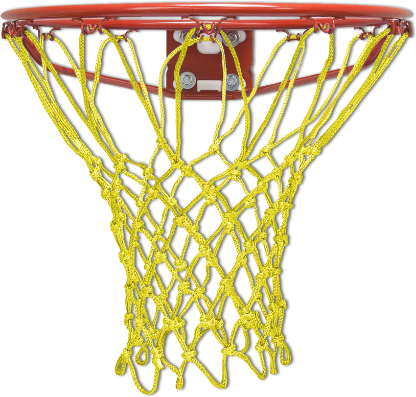 Krazy Netz Yellow Basketball Net - Basketball Net Red White Blue Clipart (814x777), Png Download