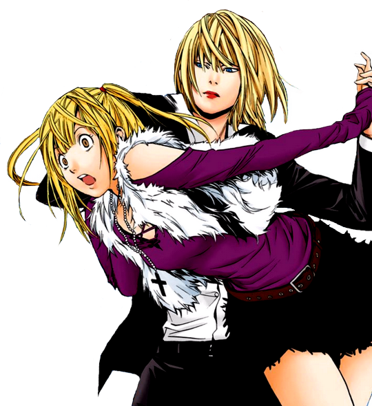 “transparent Lidner Restraining Misa - Death Note Mello And Misa Clipart (540x590), Png Download