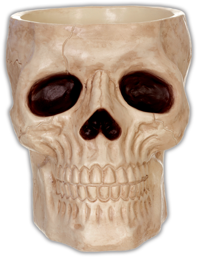 Skull 3d Candy Bowl Plastic Holder Skeleton Head Dish - Skull Candy Bowl Clipart (773x1001), Png Download