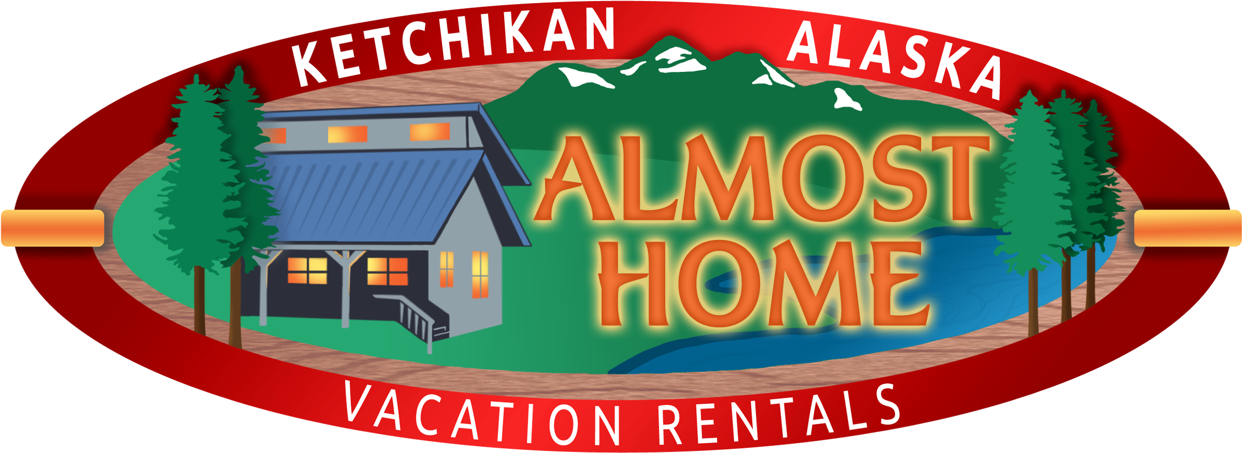 Almost Home Vacation Rentals Clipart (2500x900), Png Download