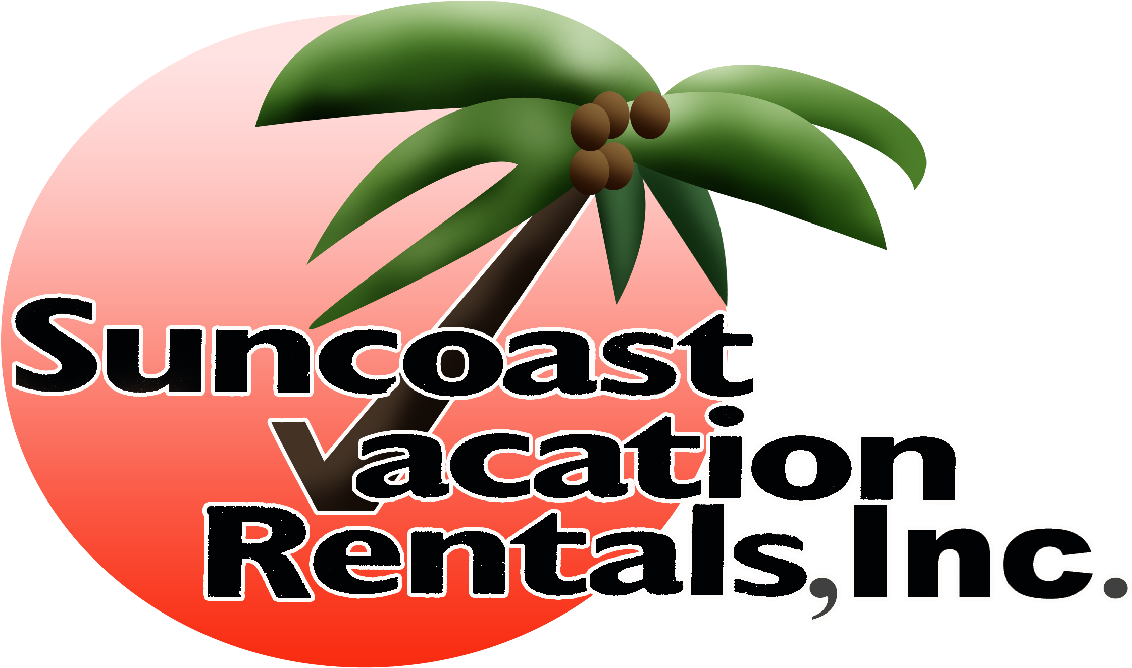 Suncoast Vacation Rentals Clipart (2318x1401), Png Download