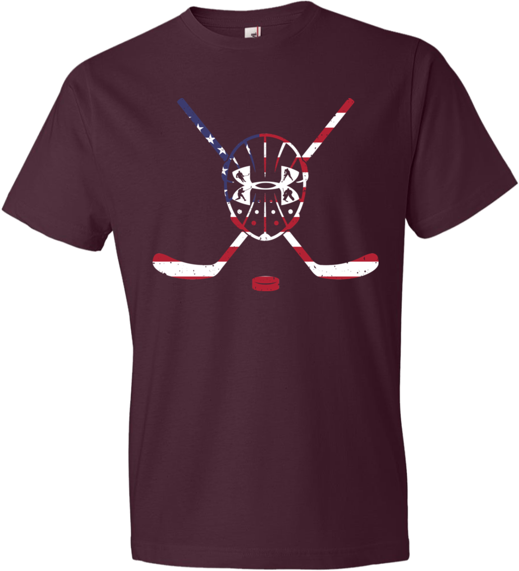 Usa Hockey Outline Flag , Png Download Clipart (1031x1135), Png Download