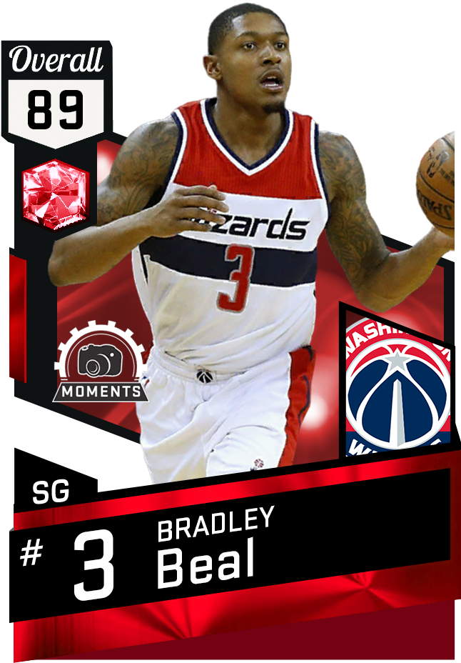 89 Ovr Kevin Love & Bradley Beal Clipart (646x928), Png Download