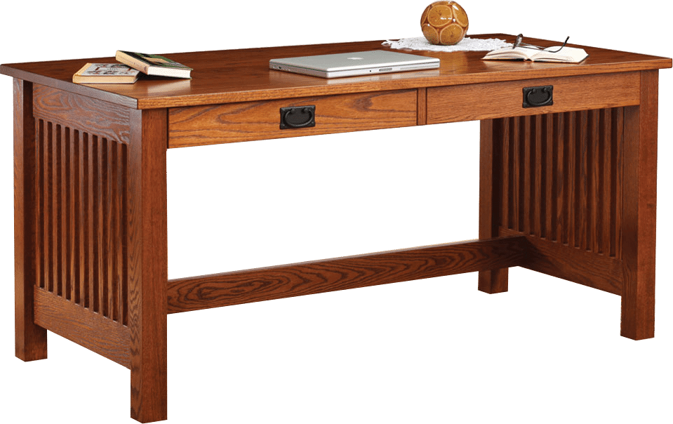 Jd's 62" Writing Desk - Solid Wood Writing Desk Clipart (959x604), Png Download