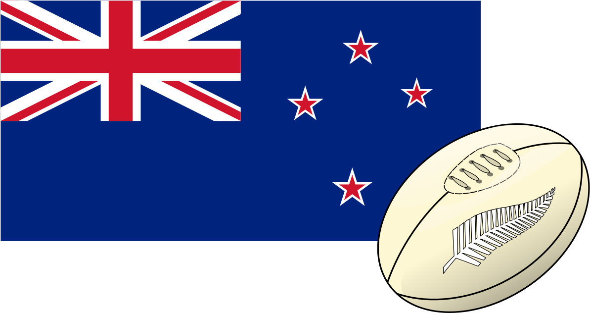 New Zealand Flag Rugby - New Zealand Flag Small Clipart (1280x681), Png Download