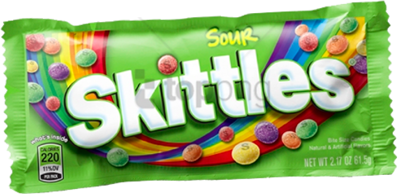 Free Png Skittles Png Png Image With Transparent Background - Bag Of Sour Skittles Clipart (850x417), Png Download
